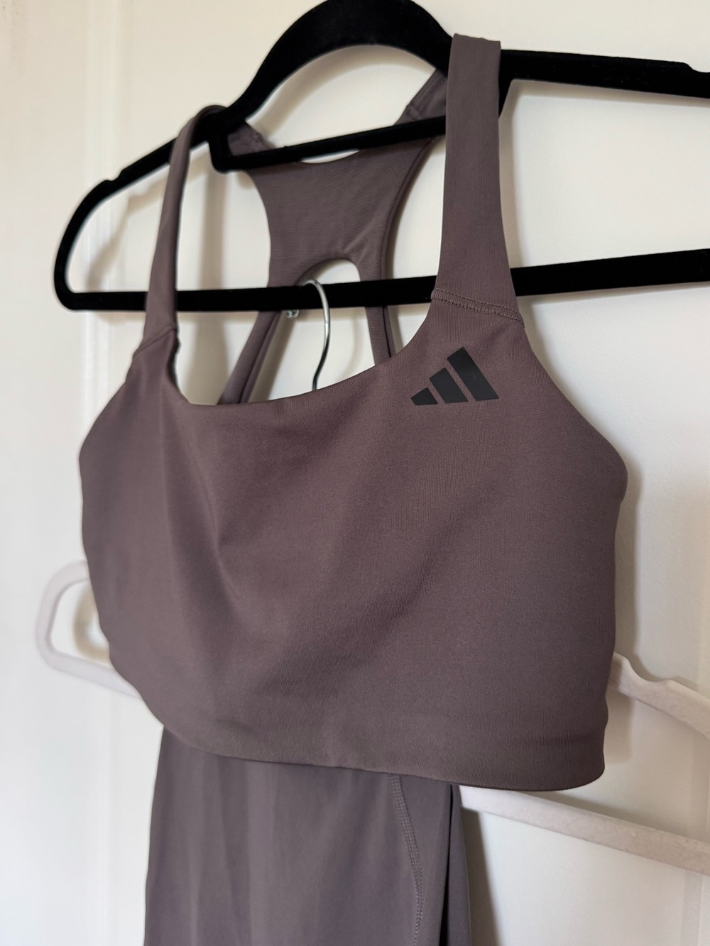 Adidas Women's Optime Workout Medium Support Bra & Full Length Leggings - Picture 5 of 11